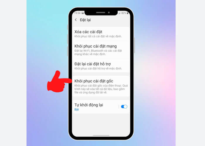 Khôi phục cài đặt gốc cho điện thoại Khôi phục cài đặt gốc cho điện thoại